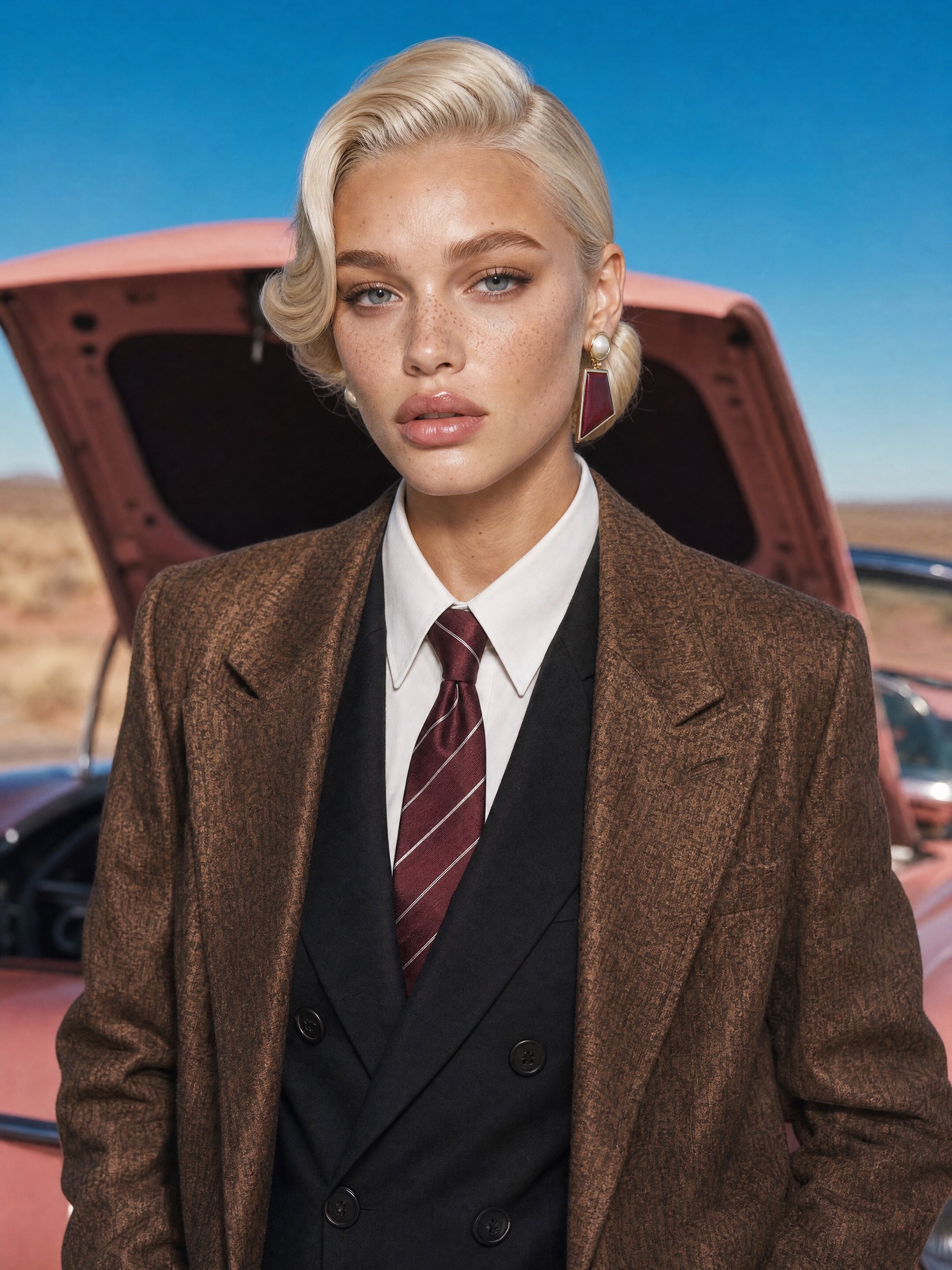 Desert Old Car AI 비주얼