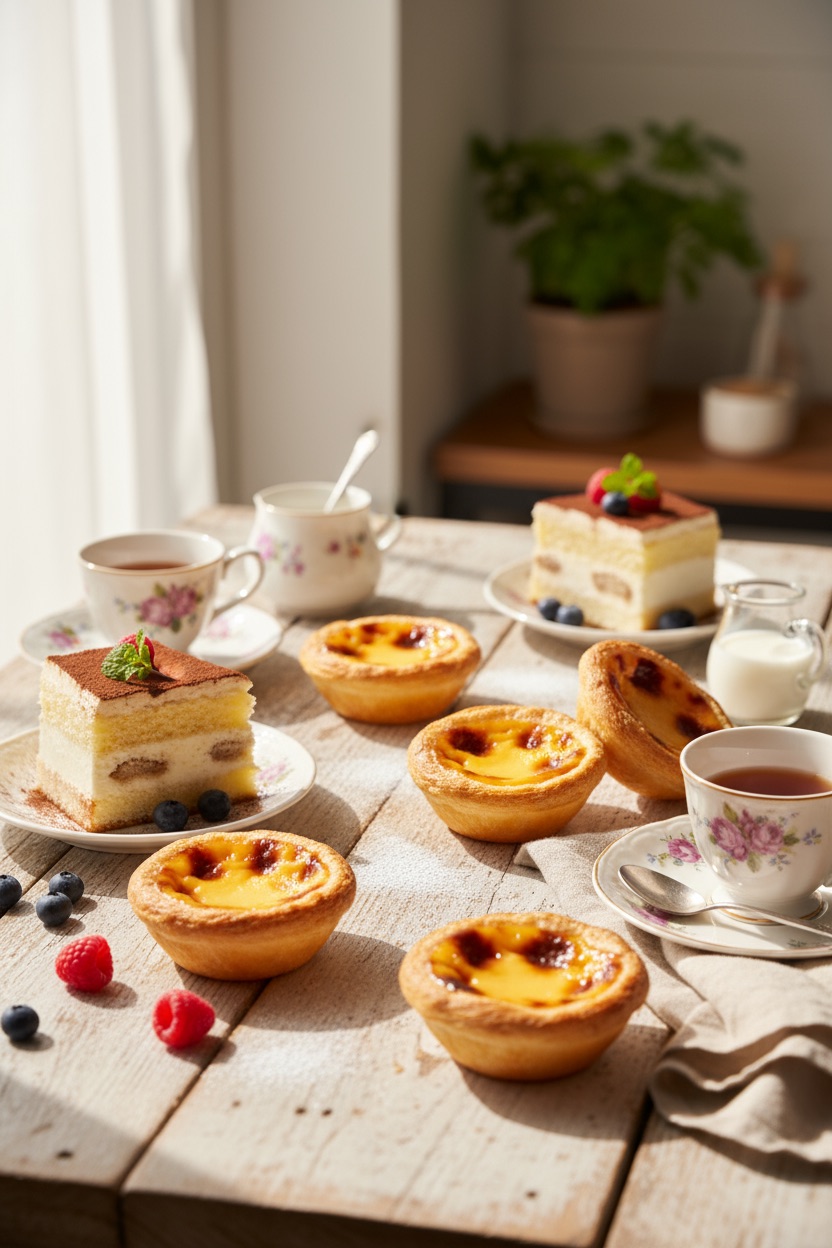 Egg Tart 푸드 촬영