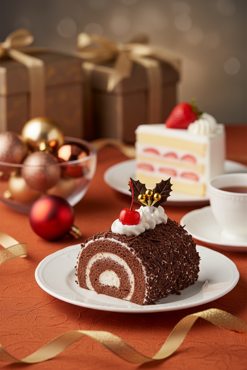 Swiss Roll 푸드 촬영